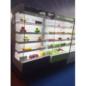 Heavly Loading Shelf Adjusted Multideck Chiller Black / Blue / Apple Green Color