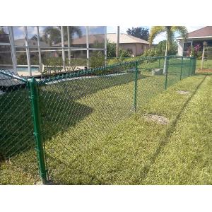 2×25m Black Galvanized Chain Link Fence PVC Coated OEM / ODM Available