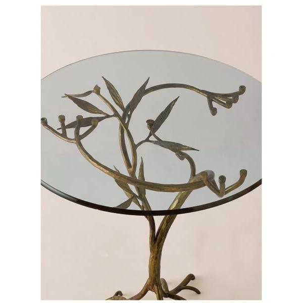 Luxury Ironwork Frame Clear Tempered Class Top Hotel Coffee Table
