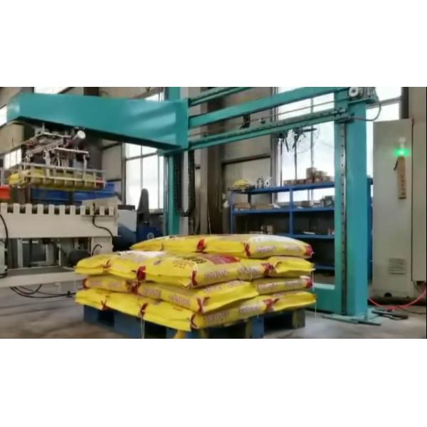 Traditional Conventional Bag Palletizer System For Tray Robotic 20kg Bag
