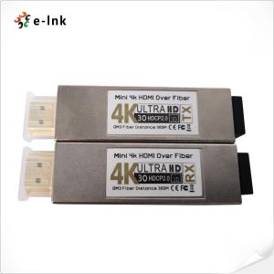 China Mini Multimode HDMI Fiber Extender Optical Transceiver 4K X 2K OM3 on sale