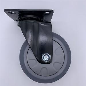 4'' Swivel Plate Caster TPR Wheel 200 kg Capacity