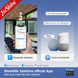 Outdoor Waterproof IP44 ABS Plastic Led Ceiling Fan Remote Control