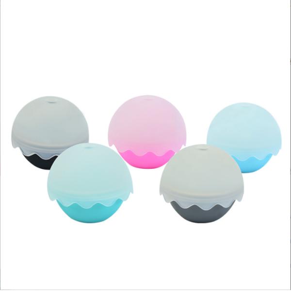 Flexible Silicone Ice Ball Mold 2.4 Inch Durable Whiskey Spheres for Ice Cream Tools