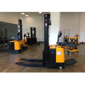 1500kg Electric Pallet Stacker Stand Type With Triplex Mast 4.5m Max Lift Height