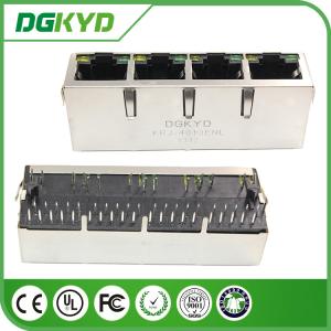 1 x 4 Port Integrated Magnetics RJ45 Ethernet Connector Gigabit network jack