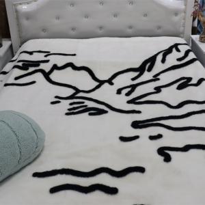 Soft Air Permeable Heavy Warm Faux Fur Throw Blanket