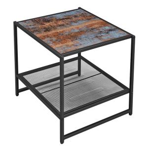 Small Side Table with Unique Design, Industrial Side Table, Side Table with Mesh
