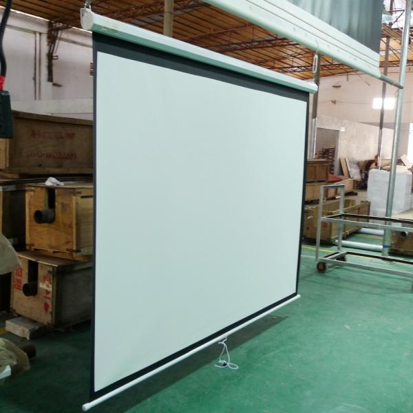 Fiberglass Manual Projection Screens 178x178cm Wall Ceiling For Meeting Room