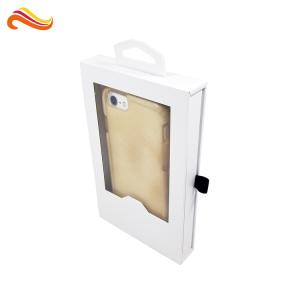 Mobile Phone Case Electronics Packaging Window Box Spot UV/ Hot Stamping