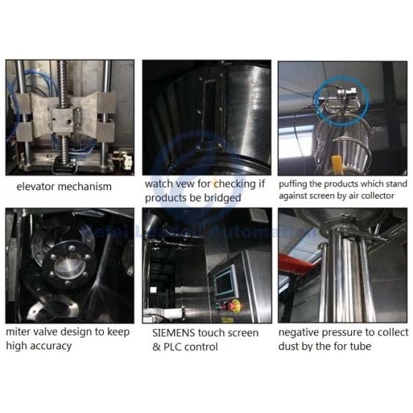 Vacuum Nitrogen Auger Type Powder Filling Machine Excellent Performance