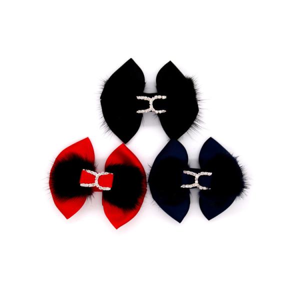 Quality Ribbon coloured bow-tied shoe flower,Handmade footwear ornaments and flower Thread ribbon Beige ,white,black,red ,blue wholesale