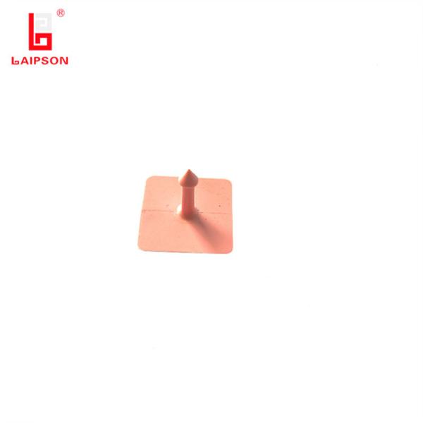 Laipson New Pink Basf Tpu 30mm Square Sheep Goat Pig Cow Metal Ear Tag For Farm