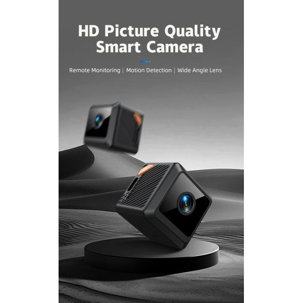 Ultra HD 1080P Mini WiFi Camera W02 with Powerful Motion Detection & Night Vision – Compact&Magnetic