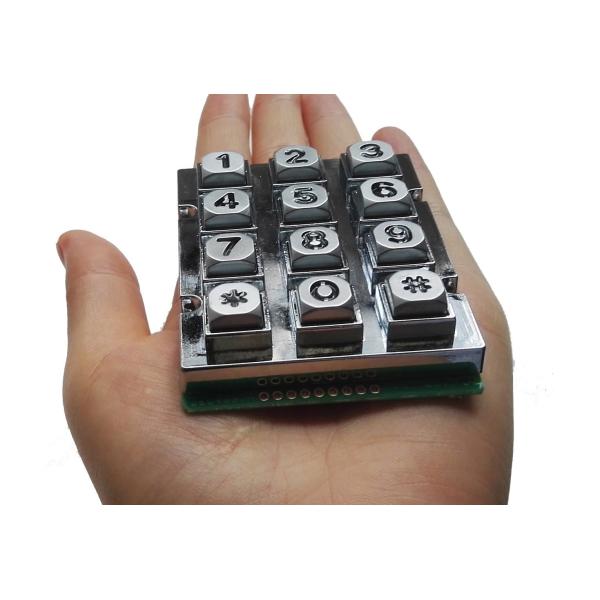 Audio Telephone Industrial Keypad With Backlight Access Control Zinc Metal