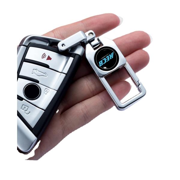 Silver Durable Antirust Car Keyring Accessories Heavy Duty Carabiner Keychain