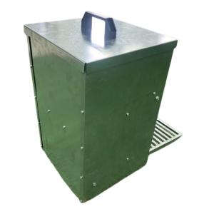 5kg Auto Chicken Feeder Treadle Self Opening Galvanized Chook Poultry