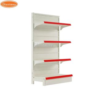 Double Sides Retail Metal Supermarket Shelf Display Racks For Groceries And