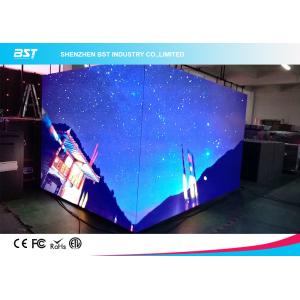 Seamless Splici Indoor LED Video Walls , Large LED Display Panels P3mm 90 Degree