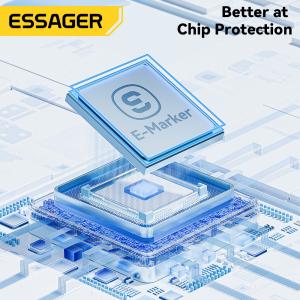 ESSAGER ES-X45 USB C to C Fast Charging Cable PD 100W 5A 1m 2m 3m