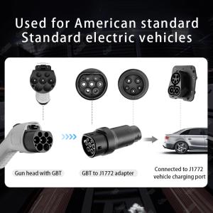 Olink 32A 7KW EV Charger GBT to Type 1 J1772 EV Adaptor Electric Car Adapter for