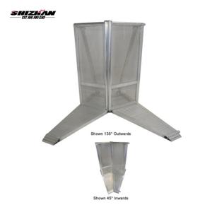Expandable Concert Crowd Control Barriers Steel Mobile Barricade With Gate
