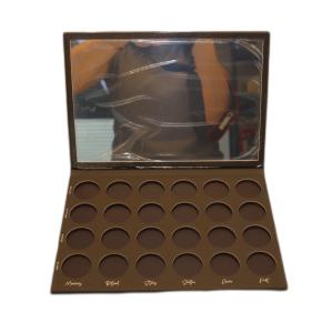 Cheap Custom Empty Eyeshadow Palette With Mirror 24 Holes Cardboard material for sale