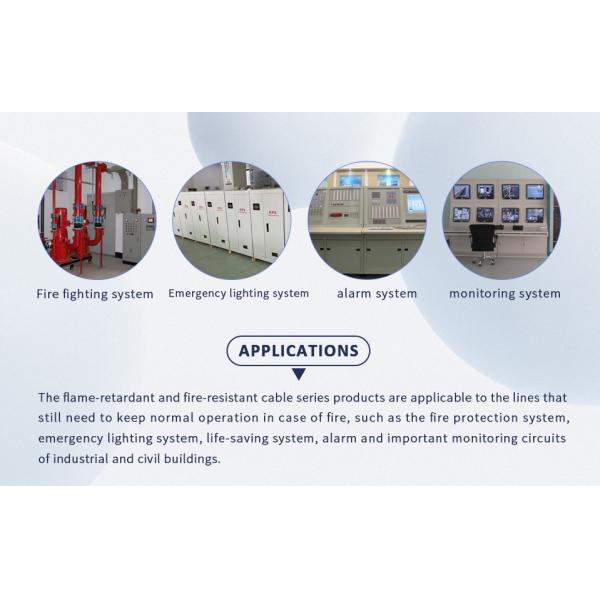 Fire Alarm Cable 2 Cores 1mm 1.5mm 2.5mm Fire Resistance Cable