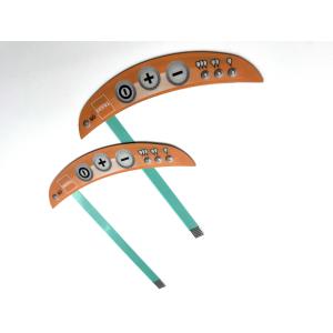 Cheap Gradient Dot Printing Membrane Switch Overlay With LED And Pillow Embossed for sale