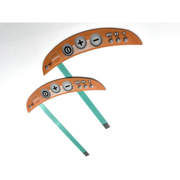 Quality Gradient Dot Printing Membrane Switch Overlay With LED And Pillow Embossed wholesale