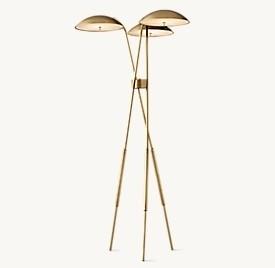 Cheap Hardwired Contemporary Floor Lamps Lacquered Burnished Brass Marble Floor Lamp for sale