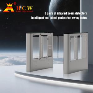 HCW Swing Barrier Turnstile Gate Waterproof Electronic Automatic High Security