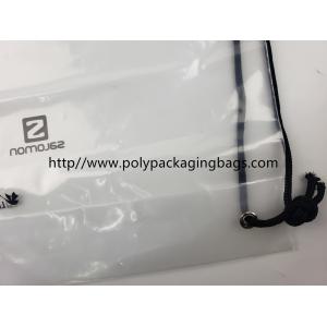 Drawstring Frosted Recycled Plastic Backpack Eco - Friendly Water Proof