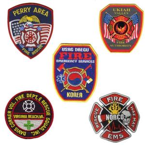 ODM Polyester Fire Department Velcro Patches For Tactical Vest
