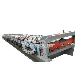 Top Closed Type Steel Floor Deck Roll Forming Machine With High Performance