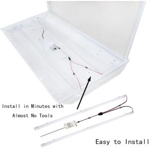 36w Magnetic Led Troffer Retrofit Kit , 4ft Led Retrofit Kits For Fluorescent