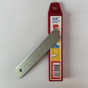China 0.5mm Silver Cutter Blades 18mm Carbon Steel 60° Angle 8 Segments on sale