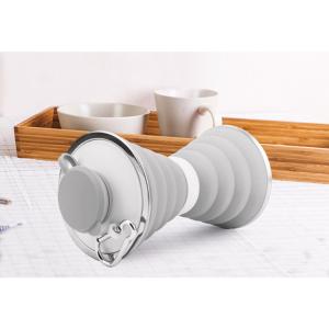 China 500ml BPA Free Reusable Foldable Silicone Bottle on sale