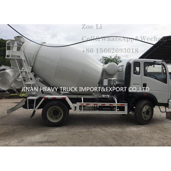 HOWO Light Duty Cement Mixer Truck Self Loading 4x2 3cbm 5M3