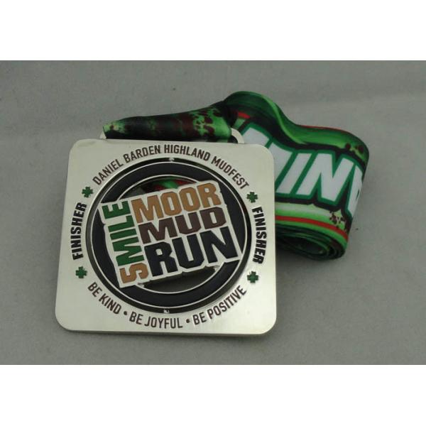 Quality Die Casting Custom Ribbons Awards Piece Silver Plating With Spinning wholesale