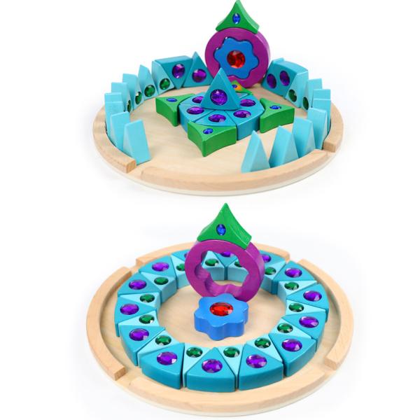 Creative Rainbow Building Blocks Mandala Diamond Wisdom Assembly Game