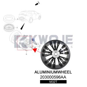 OEM 2203000596AA Forged Wheels Aluminum Alloy Rims for EXEED TXL