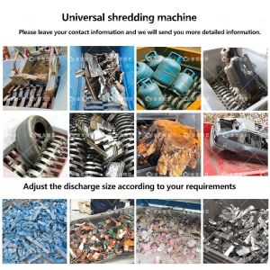 Industrial Scrap Engine Metal Car Shell Scrap Iron Steel Shredder Machine Double