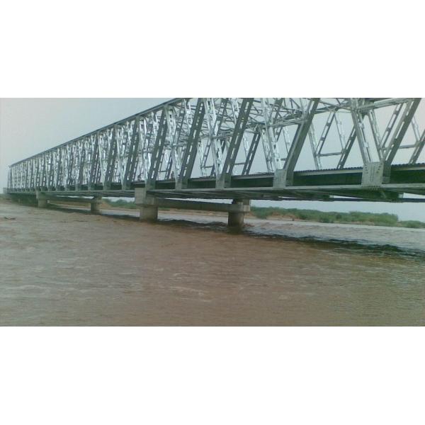 Prefabricated Steel Truss Bridge with Hot - Dip Galvanized Surface Protection