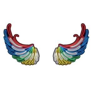 Big Angel Wings Neon Sign Eye-catching Party Event Decoration with Marquee