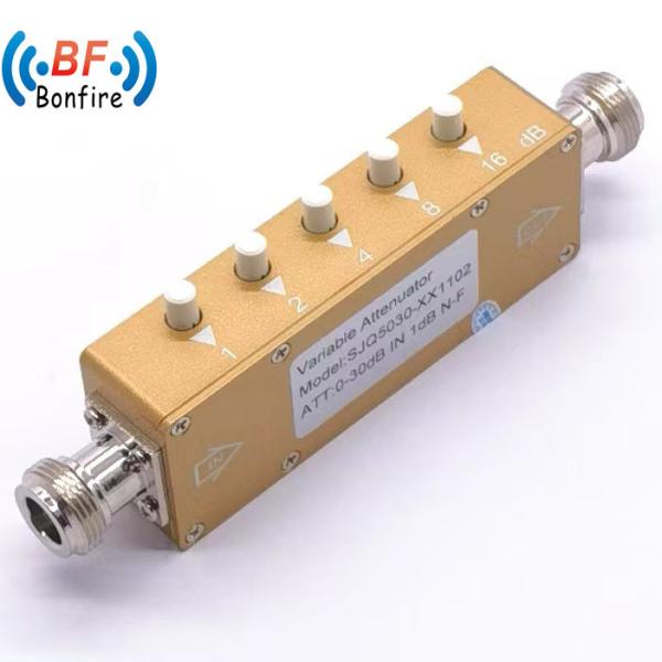 5W DC-3000MHz RF Adjustable Attenuator for Das N-Female SJQ-5030-XX1102 Grey/Red