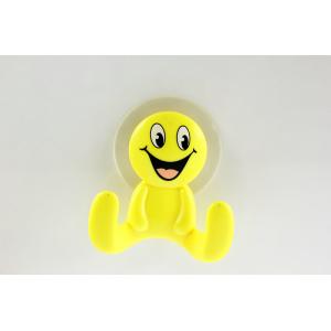 Custom made Yellow self adhesive bathroom towel hooks no damage for wall