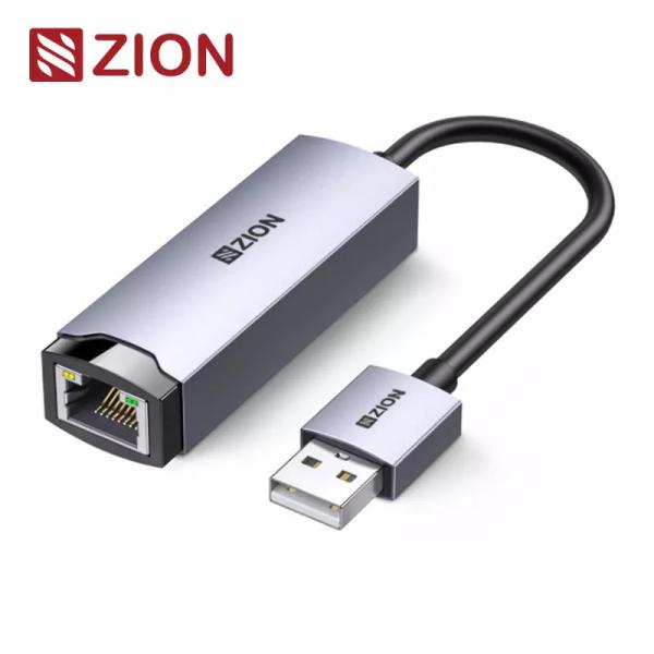 Quality USB2.0/RJ45 100Mbps Network Adapter Aluminum Shell Stylish Reliable USB to Ethernet Connectivity wholesale