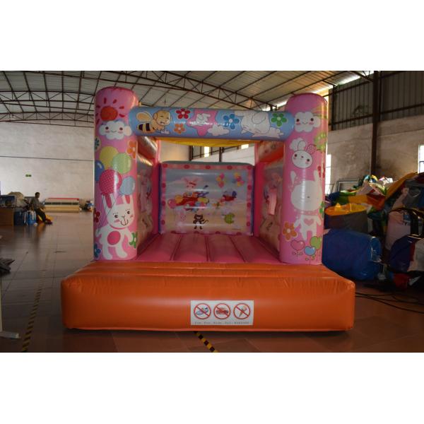 Quality Cute Rabbit Inflatable Jump House 3x4m / Kids Small Bouncy Castle wholesale