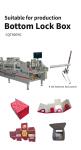 Condition CQT 900YG-2 Mini Folder Gluer for Bottom Lock Gluing of Box Expanded
